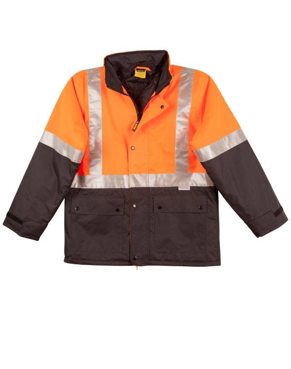 Hi-Vis Two Tone Rain Proof Quilted Safety Jacket With 3M Tapes - Image 4
