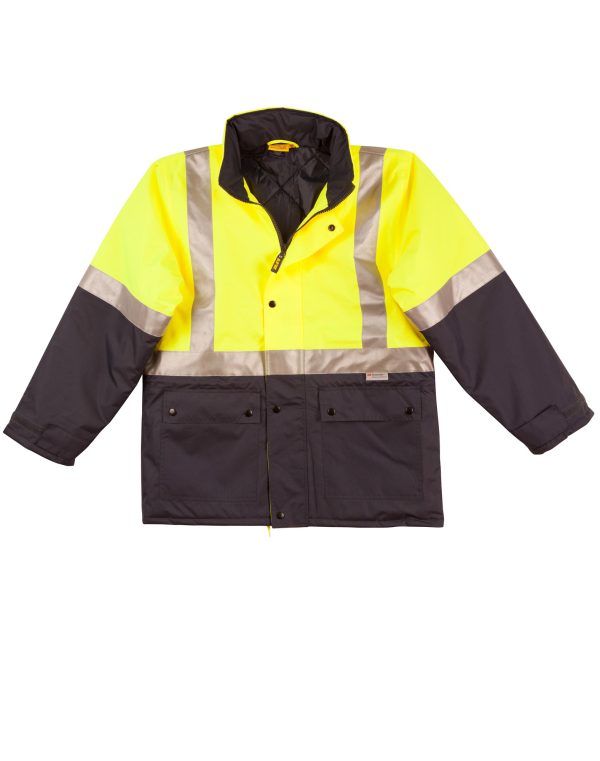Hi-Vis Two Tone Rain Proof Quilted Safety Jacket With 3M Tapes - Image 5