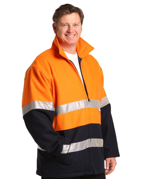 Hi-Vis Two Tone Bluey Safety Jacket with 3M Tapes - Image 2