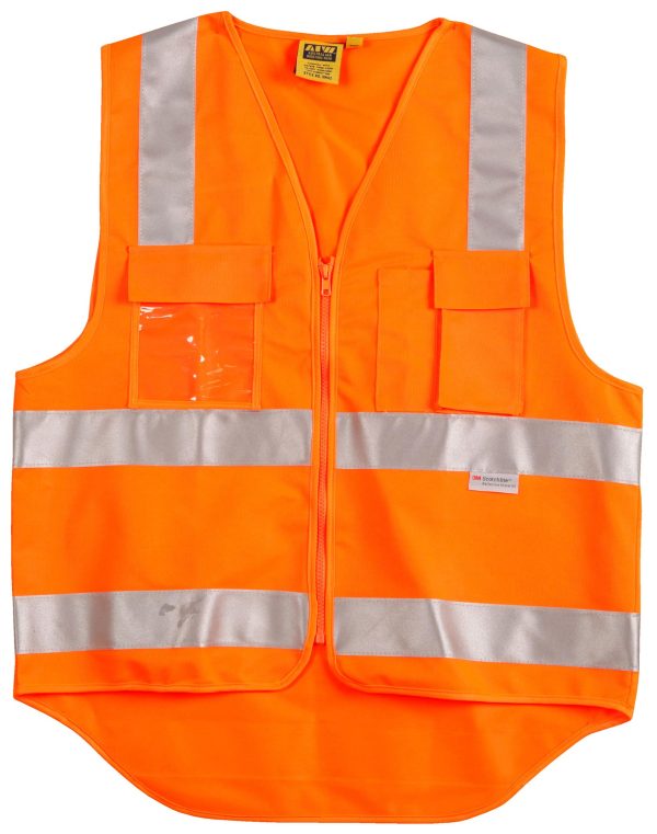 Hi-Vis Safety Vest with ID Pocket & R/F Tapes - Image 3