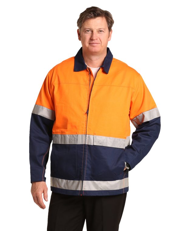 Hi-Vis Two Tone Work Jacket With 3M Tapes - Image 2