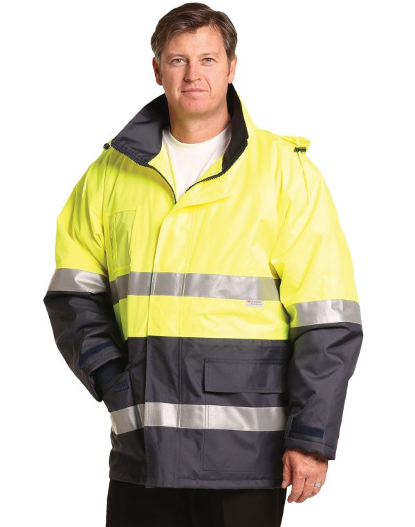 Hi-Vis Long Line Safety Jacket With 3M Tapes - Image 2