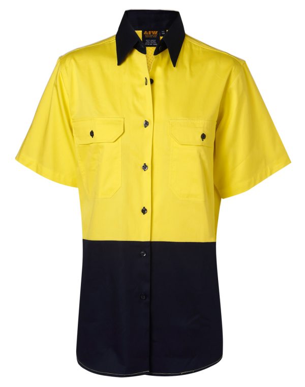 Ladies' Hi-Vis S/S Safety Shirt - Image 4