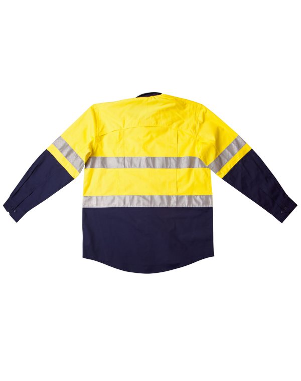 Hi-Vis Cotton Rip-Stop L/S Shirt 3M Tape - Image 2