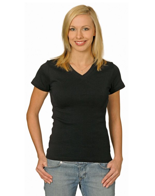 Ladies' V-Neck S/S Tee