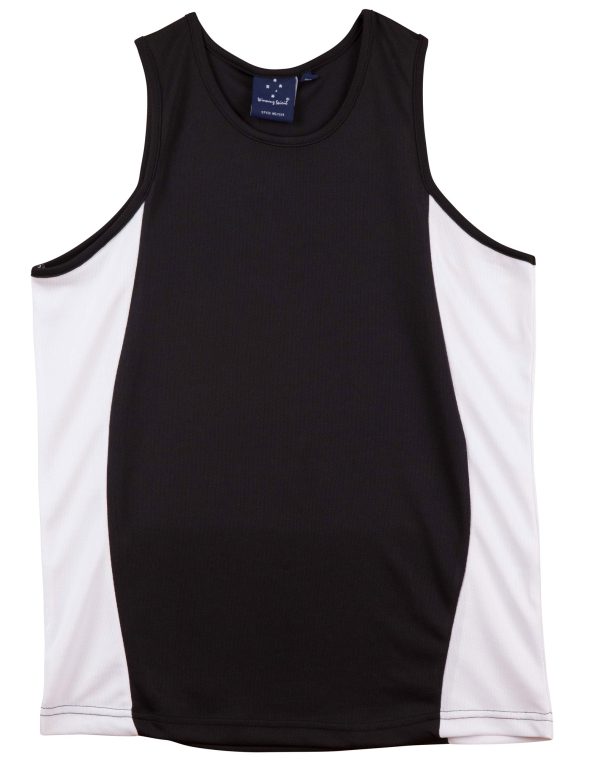 Men's cooldry contrast mesh singlet - Image 5