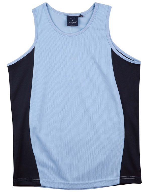 Men's cooldry contrast mesh singlet - Image 13
