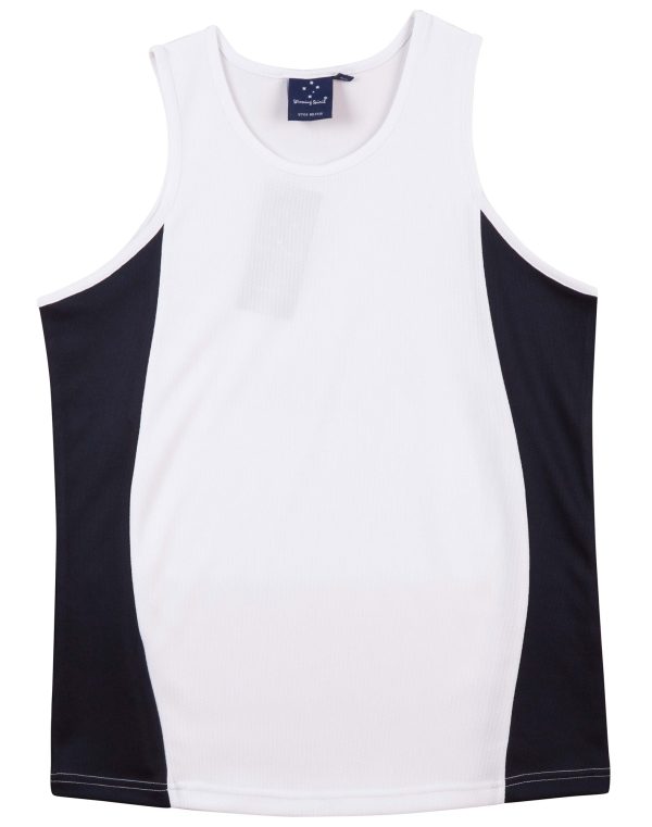 Men's cooldry contrast mesh singlet - Image 14