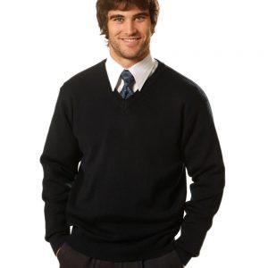 V Neck Wool / Acrylic Knit Jumper