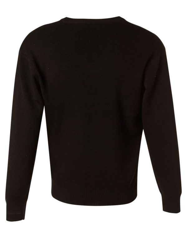 V Neck Wool / Acrylic Knit Jumper - Image 2