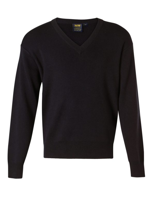 V Neck Wool / Acrylic Knit Jumper - Image 5