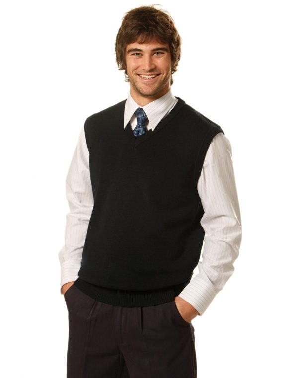 V Neck Wool / Acrylic Knit Vest