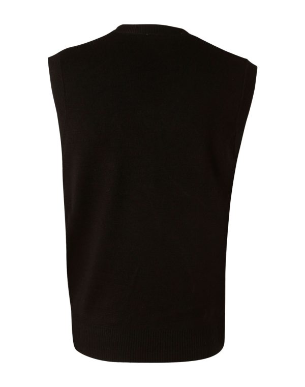 V Neck Wool / Acrylic Knit Vest - Image 2
