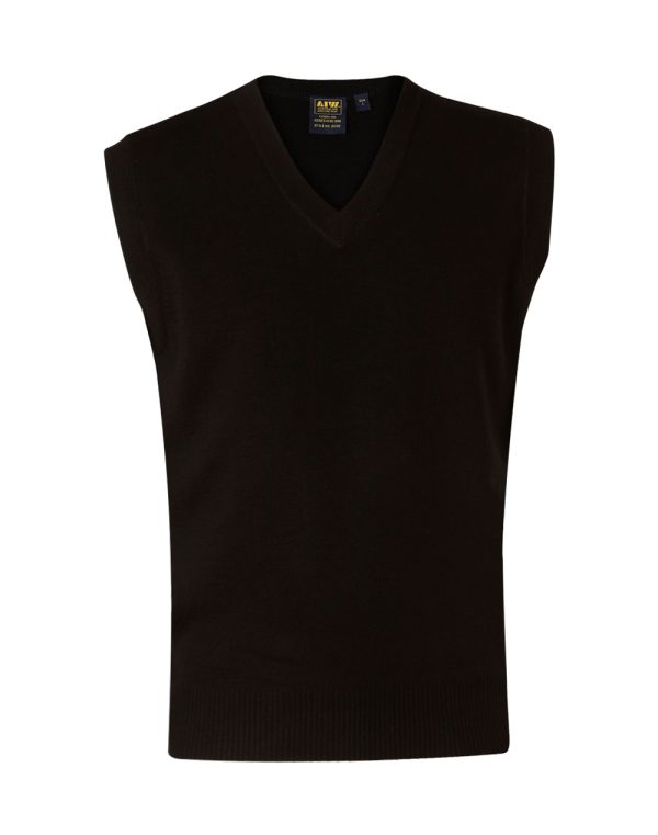 V Neck Wool / Acrylic Knit Vest - Image 3