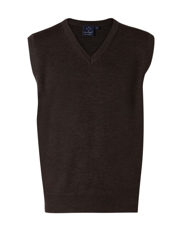 V Neck Wool / Acrylic Knit Vest - Image 4