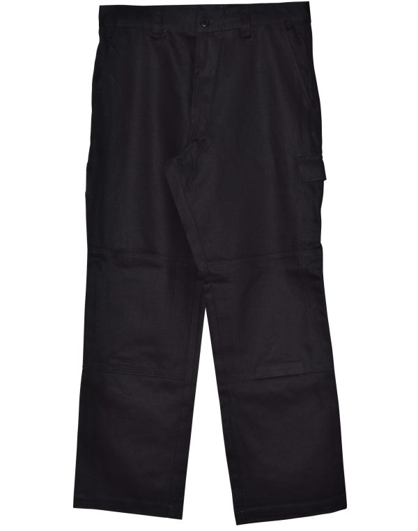 Men's Cotton Drill Pre-shrunk Cargo Pants With Knee Pads - Image 3