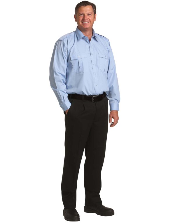 Men's Poly/Viscose Pants with Flexi Waistband - Image 2