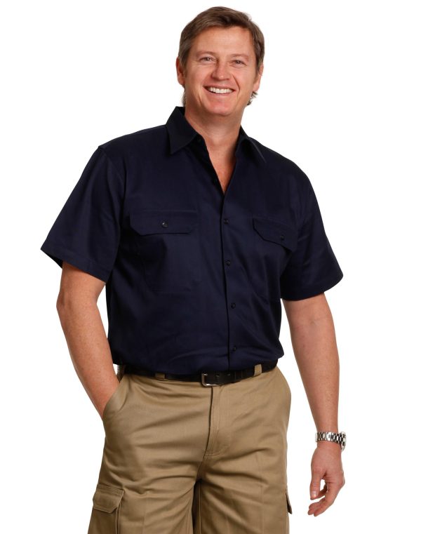cool-breeze S/S cotton work shirt - Image 2