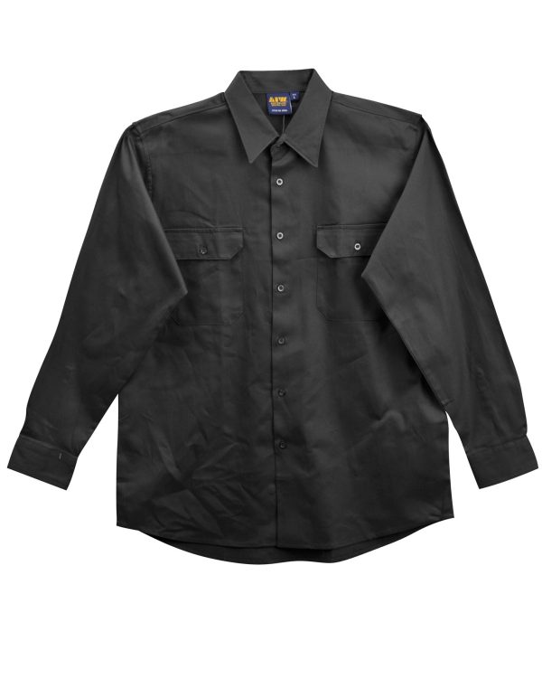 drill shirt pocket pen holder L/S - Image 3