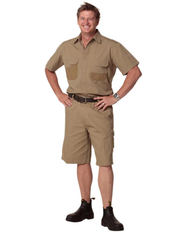 Fine Duck Weave Dura-Wear Short Sleeve Work Shirt - Image 2